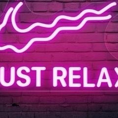 SALE Just Relax Neon Sign,Neon Light Sign Powered by USB with Switch