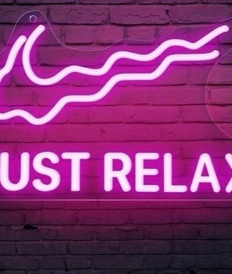 SALE Just Relax Neon Sign,Neon Light Sign Powered by USB with Switch