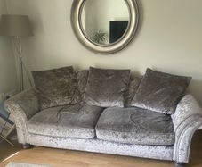 Sofa and swivel Chair