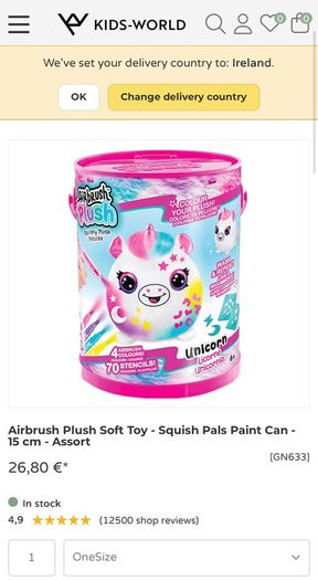 Airbrush Plush Unicorn Bundle