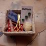 Handmade miniature sewing / craft baskets for dollhouses or collector Image 2