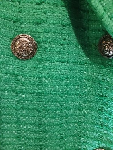 Zara green tweed blazer (Kate Middleton Style) Size L