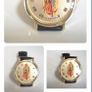 Lady of Guadalupe watch with black leather strap Image 4