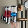 BRAND NEW Foam Soap Dispenser Portable Hand Sanitizer Holder Wall Mount Head Shower Soap Shampoo Liquid Dispenser For Pump Bathroom Tools Image 3