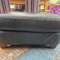 leather footstool
