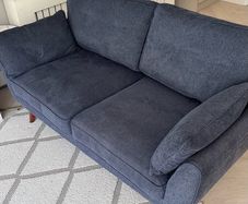 Navy Blue 2 Seater Sofa