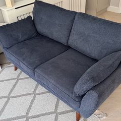 Navy Blue 2 Seater Sofa