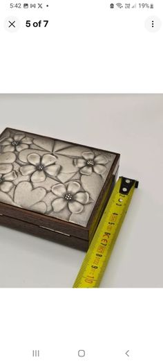 Rare and valuable Italian Mid Century Modern Jatoba and Silver Plated Cigarette Box look at all pictures