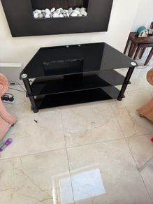 Glass TV stand