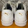 Puma Basket Heart Ladies Jumbo Lace White Patent Leather Trainers UK6 EUR39 Image 7