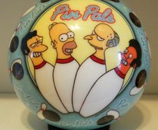 Limited Edition Simpsons Bowling Ball Set