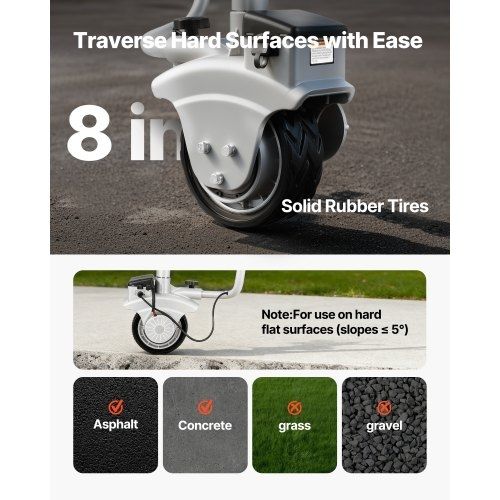 Electric Trailer Dolly, 2.5 T Towing Capacity, 380W 12V Motorized Jockey Wheel with 7 m/min Moving Speed, 31-63 cm Adjustable Clamp Height & 20.3 cm Rubber Tire, For Moving Caravan Boat