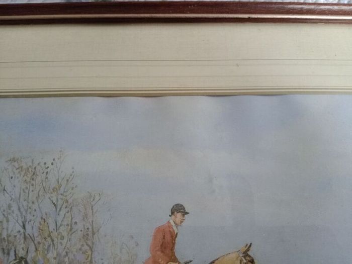 Vintage Hunting print, John Sanderson Wells