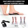 1 Pair Orthotic Insoles For Flat Feet O-Shaped Legs And Plantar Fasciitis - Unisex Arch Support Shoe Inserts Image 3