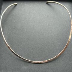 925 stamped  silver torc necklace- reduced