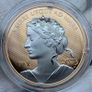 Canada 2023 Silver Peace Dollar Selective Rose Gold Plating Image 4