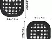2 Pcs Silicone Drain Protector with Sucker, Sink Strainer Protector, Shower Drain Covers Hair Catcher, Strainer Plug Trap Filter for Bathroom, Bathtub, Kitchen