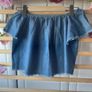 top betshka size medium denim off shoulder top Image 7