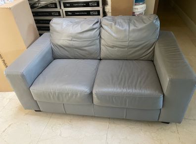 Leather 2 Seater Couch Like New