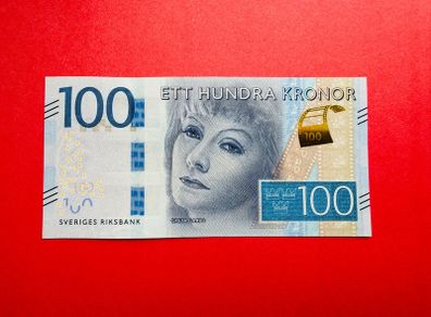 Sweden  100 Kronor  2016   GRETA GARBO  Pick  71 b . Uncirculated