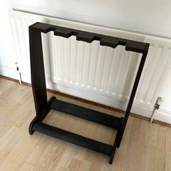 4-Guitar Stand - Dark Walnut