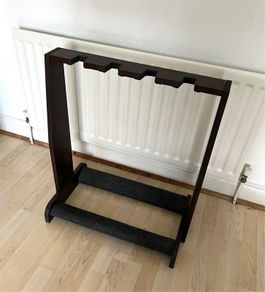4-Guitar Stand - Dark Walnut