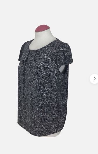 Billie & Blossom Ladies Navy Blue & Silver SPARKLY Top Uk 12 Petite includes postage