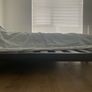 Double/single bed day bed frame markerad virgil abloh ikea painted black Image 4