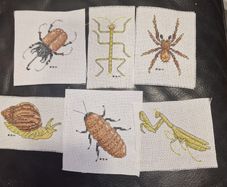 Unmounted Cross-stitch Insects
