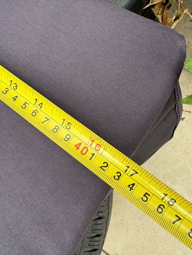 Garden Bench Cushion, 2 Seater Swing Chair Cushion, Seat Pad for Outdoor Use, L130cm, Black