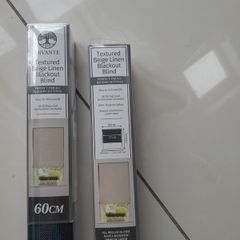 2 black out Navy blinds