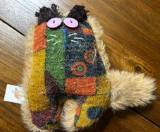 Small cat plushie - handmade