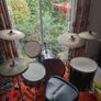 Yamaha Stage Custom Drum kit with Meinl cymbals and fancy stool Image 2