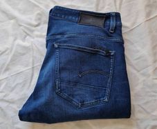 G star raw 3301 tapered stretch Size 36/34 button fly in excellent condition
