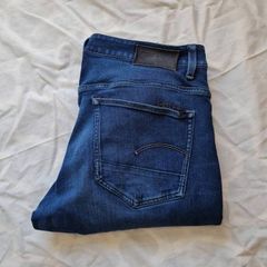 G star raw 3301 tapered stretch Size 36/34 button fly in excellent condition