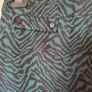 Oasis Animal Print A-Line Skirt - Teal & Black - UK 6 / EUR 32 Image 2