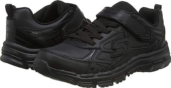 BNIB Size 3 Skechers Black Leather Trainers