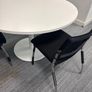 Round office table and 3 chairs Image 2