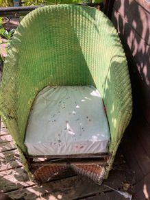 Wicker Chair Old Heavy