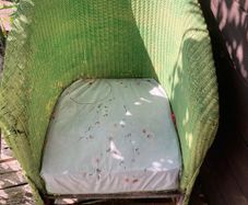 Wicker Chair Old Heavy