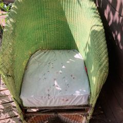 Wicker Chair Old Heavy