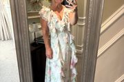 h&amp;m floral ruffle dress