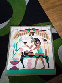 Egyptian applique tapestries wall hangings