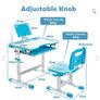 Adjustable kids study table, chair, led light set Image 8