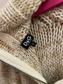 D&G Wool Mohair Mix Zip Cardigan Size L!