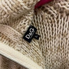 D&G Wool Mohair Mix Zip Cardigan Size L!