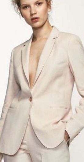 Massimo Dutti linen blend blazer