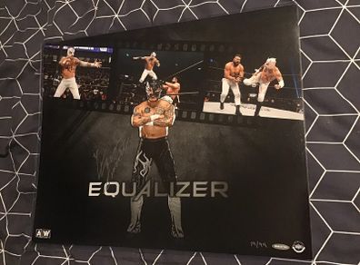 AEW Upper Deck Poster - Rey Fenix Autographed 20x16 (#'d to 19/99) WWE