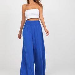 Smooth Airy Trousers with High Waist