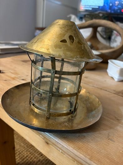 Antique Arts & Crafts Candle Lantern